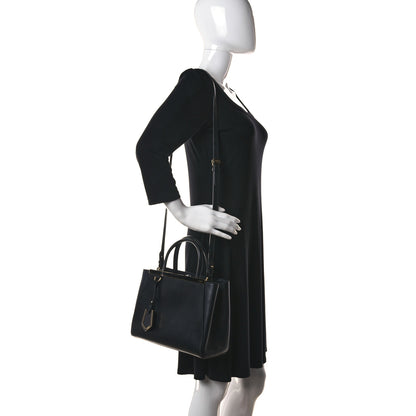 Fendi Vitello Elite Petite 2Jours Tote Black 2 of 13