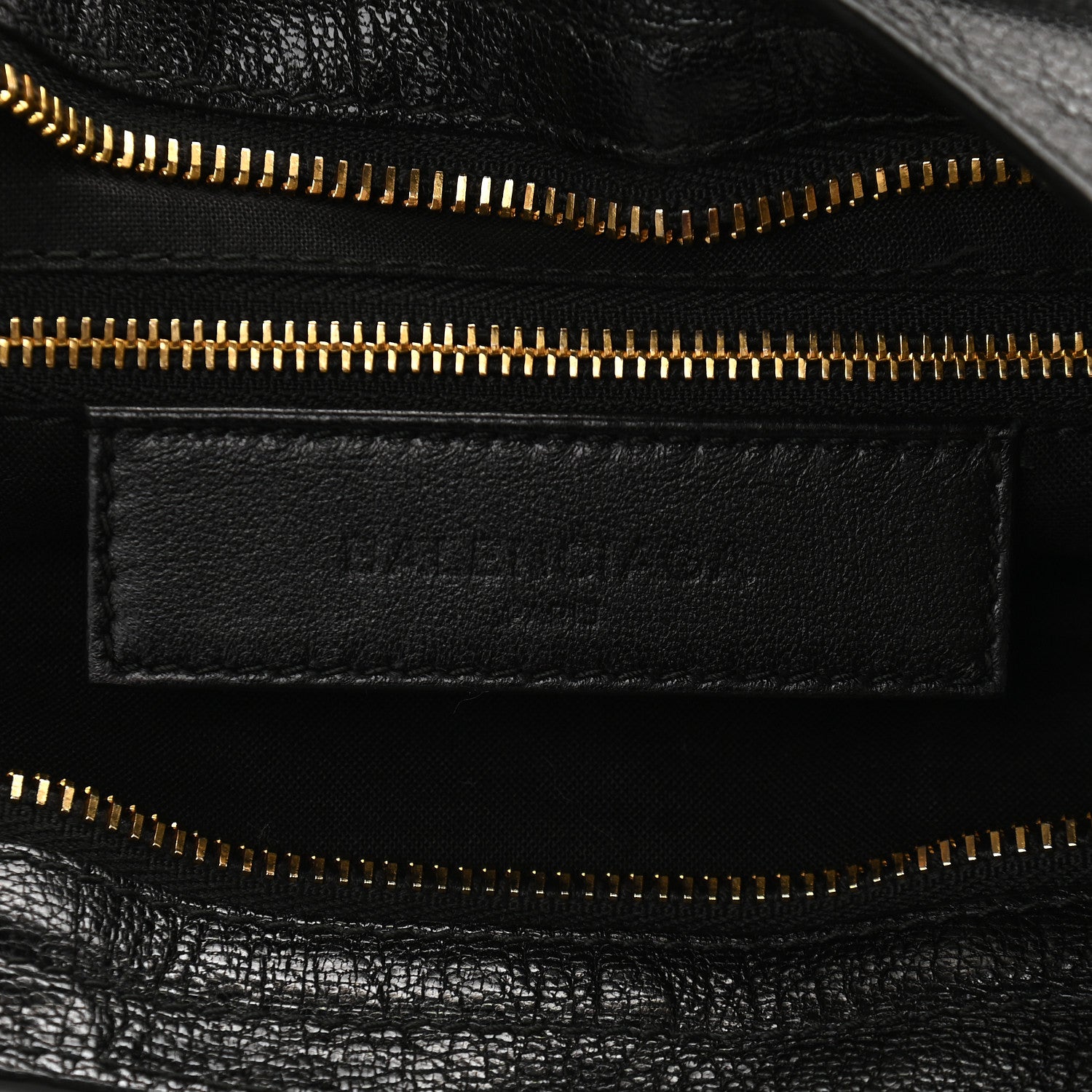 Balenciaga Chevre Gold Metallic Edge Hardware City Black 8 of 9