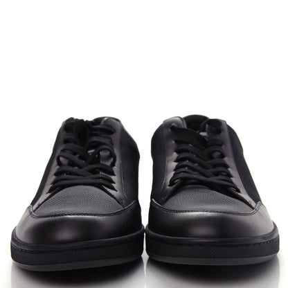Louis Vuitton Calfskin Nylon Damier Offshore Sneakers 7 Black 2 of 11