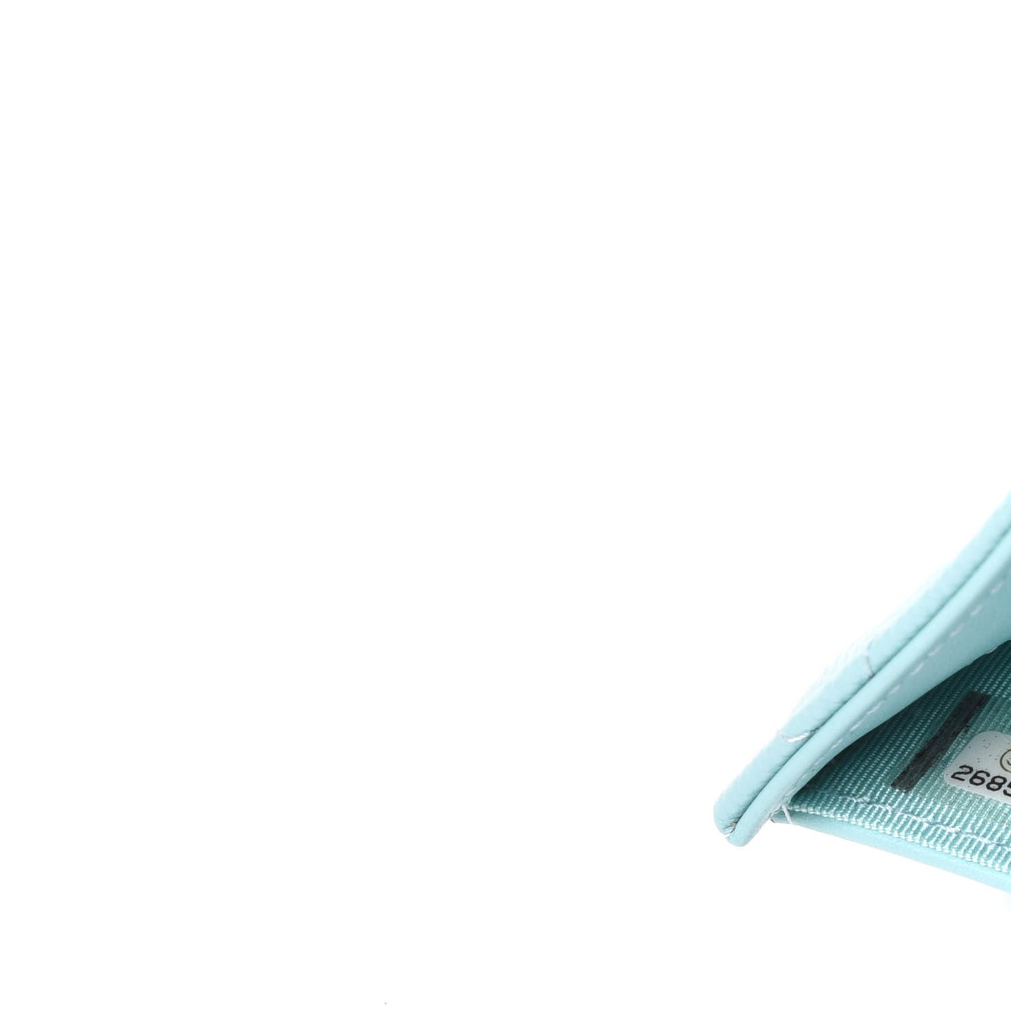 Caviar Quilted Medium Flap Wallet Light Blue