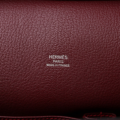 Hermes Taurillon Clemence Bi-Color Jypsiere 28 Rouge H Rouge Casaque 6 of 9