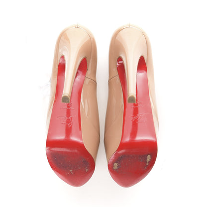 Christian Louboutin Patent Jamie 160 Pumps 35.5 Nude 6 of 9