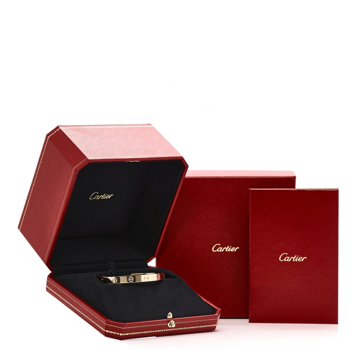 18K Yellow Gold LOVE Cuff Bracelet 18