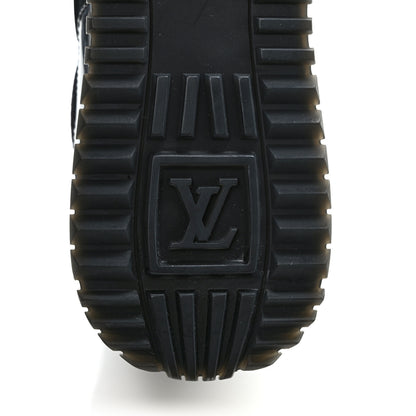 Louis Vuitton Suede Monogram Run Away Sneakers 37 Black 6 of 9
