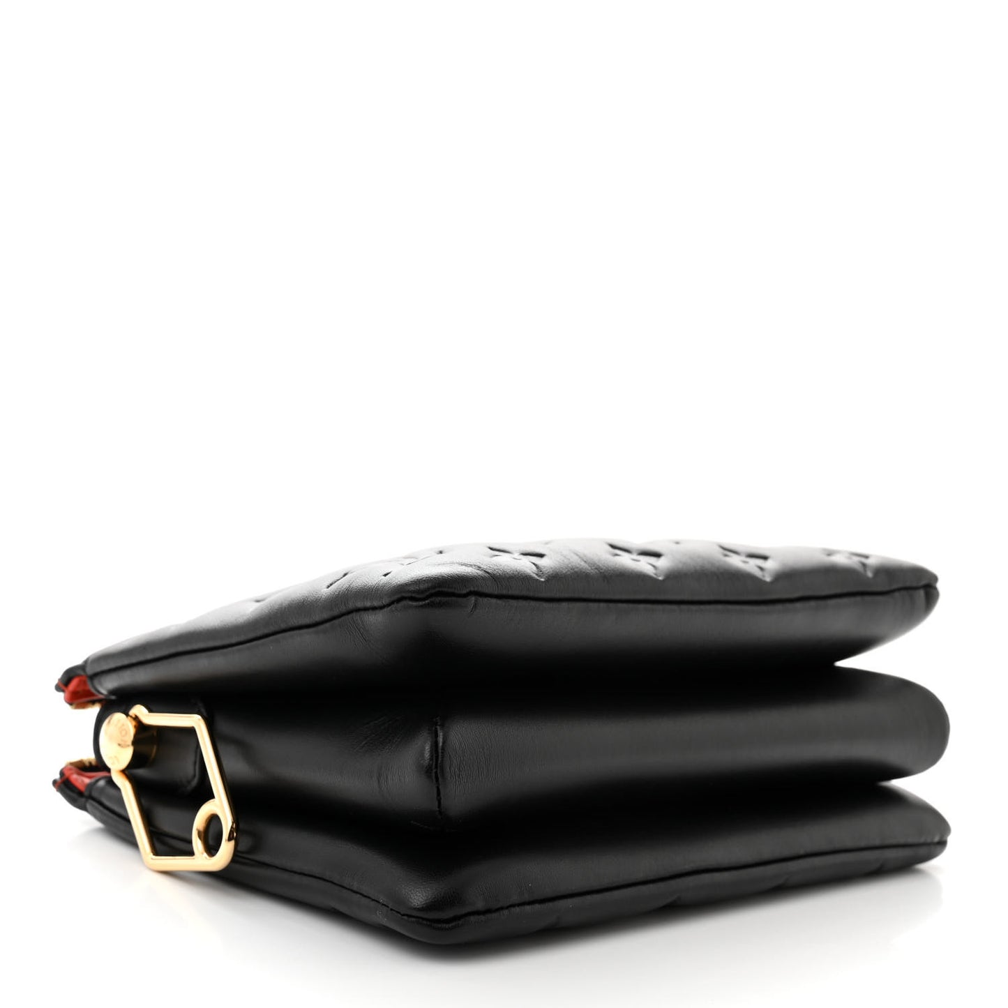 Lambskin Embossed Monogram Coussin BB Black
