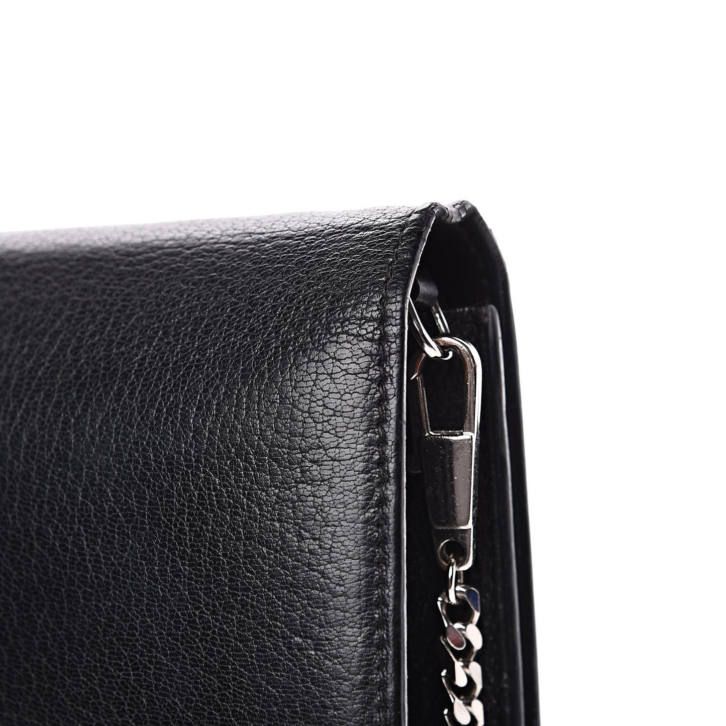 Sugar Goatskin Pandora Chain Wallet Black