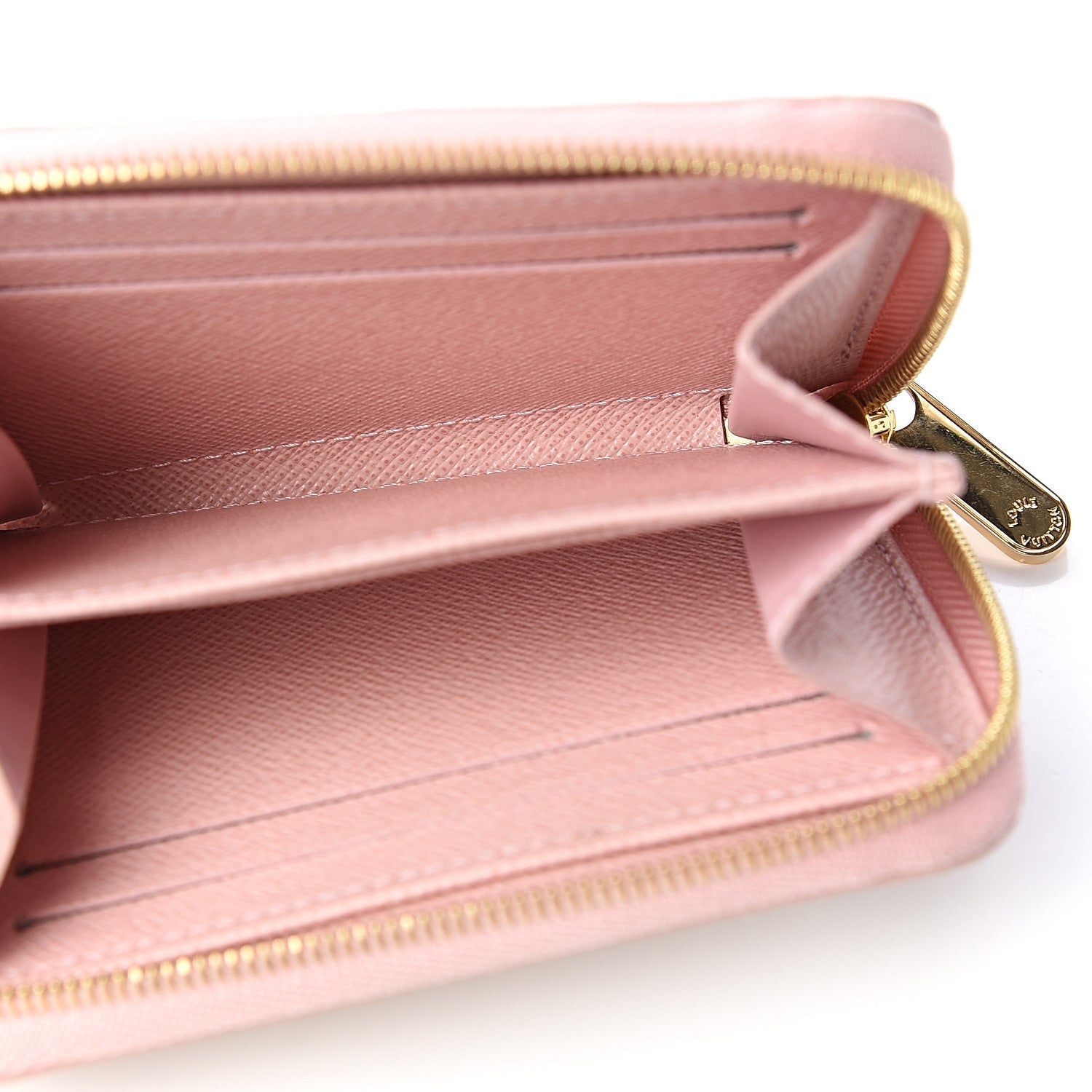 Louis Vuitton Damier Azur Zippy Coin Purse Rose Ballerine 4 of 6