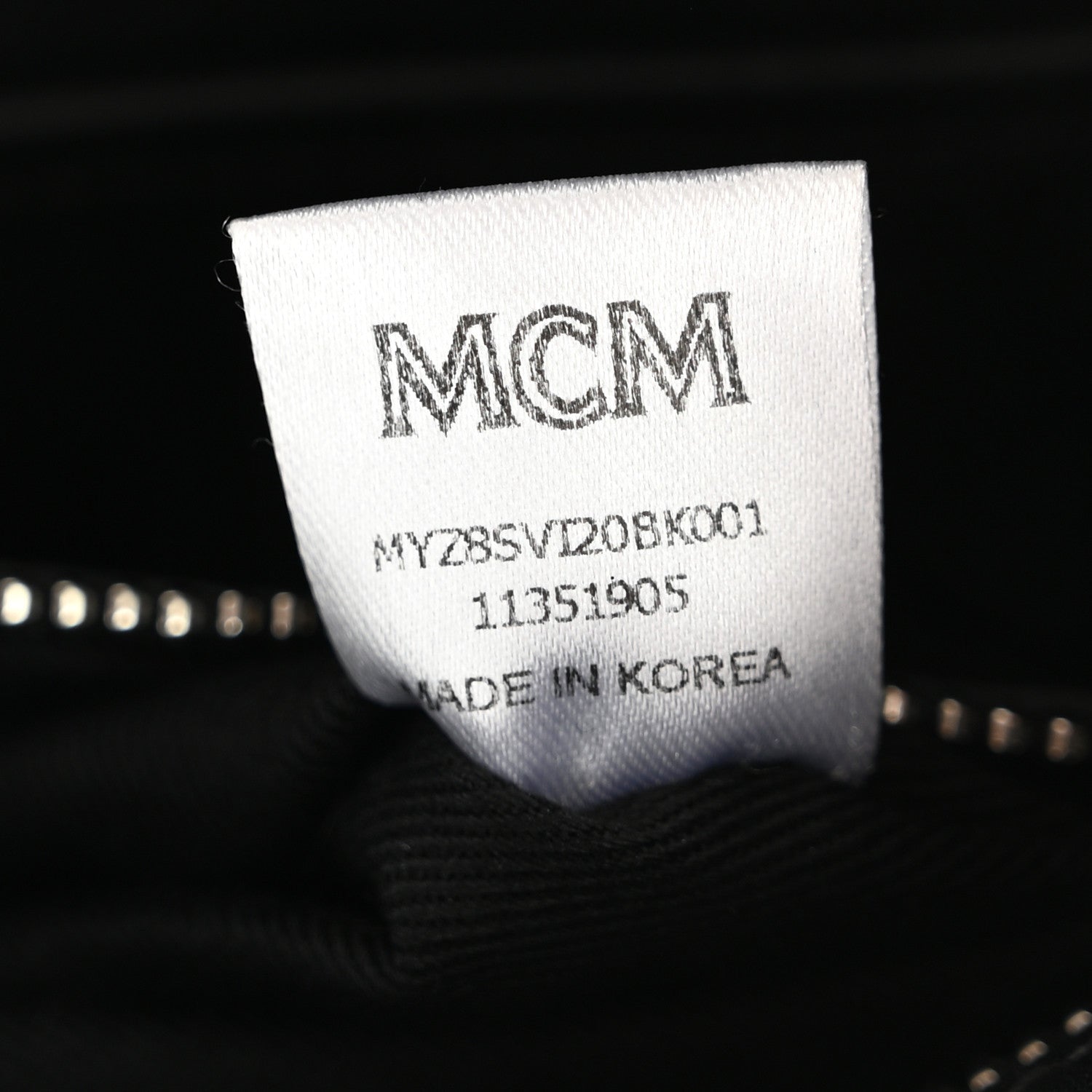 MCM Visetos Medium Crossbody Pouch Black 7 of 11