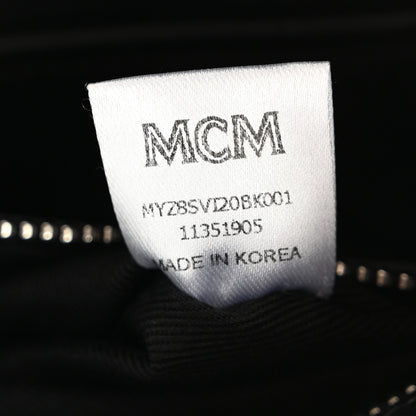MCM Visetos Medium Crossbody Pouch Black 7 of 11