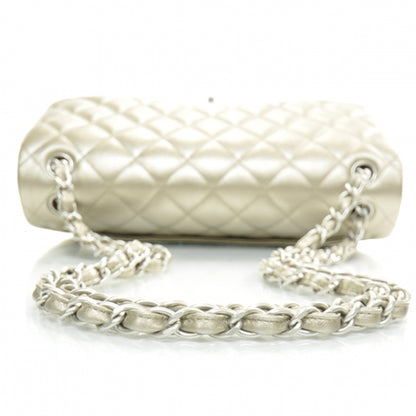 Chanel Lambskin Quilted Jumbo Flap Metallic Bronze 6 of 11