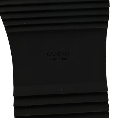 Gucci Jacquard Black Denim GG Monogram Angelina Platform 55mm Slide Sandals 38.5 Black Ivory 7 of 10