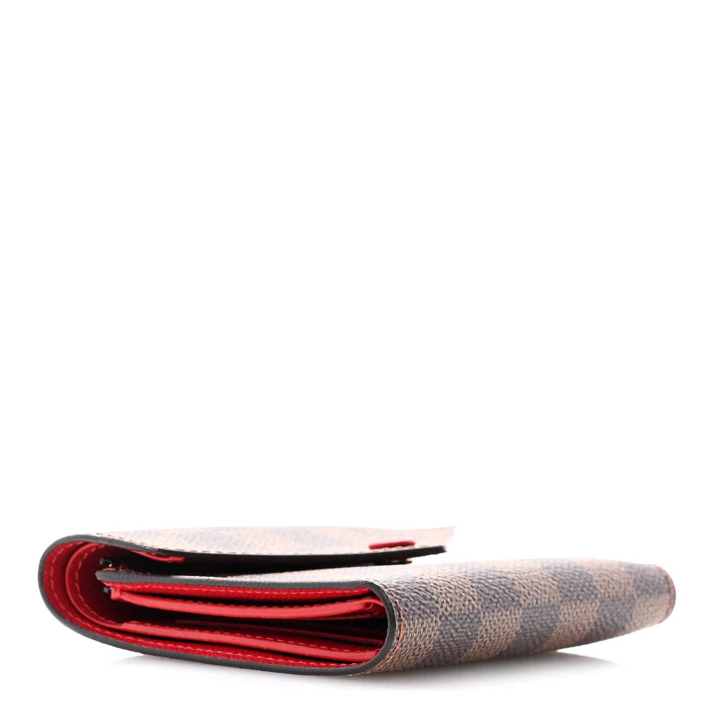 Damier Ebene Victorine Wallet Red