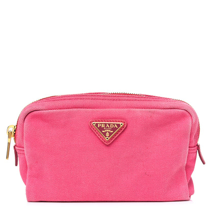 Prada Denim Cosmetic Pouch Fuchsia 1 of 10