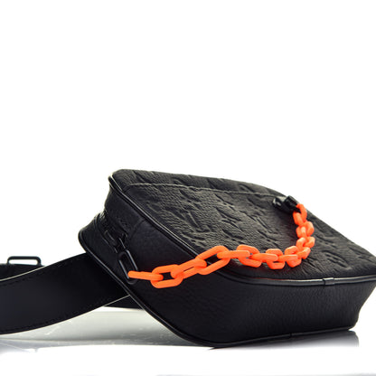 Louis Vuitton Taurillon Monogram Uniformes Solar Ray Soft Pochette Volga Belt Bag Black 8 of 10