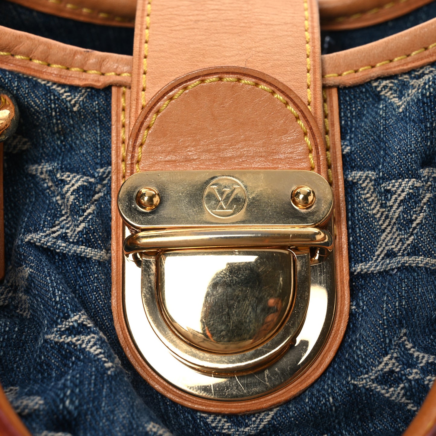 Monogram Denim Pleaty Blue