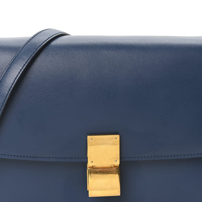 Celine Box Calfskin Medium Classic Box Flap Bag Indigo 8 of 10