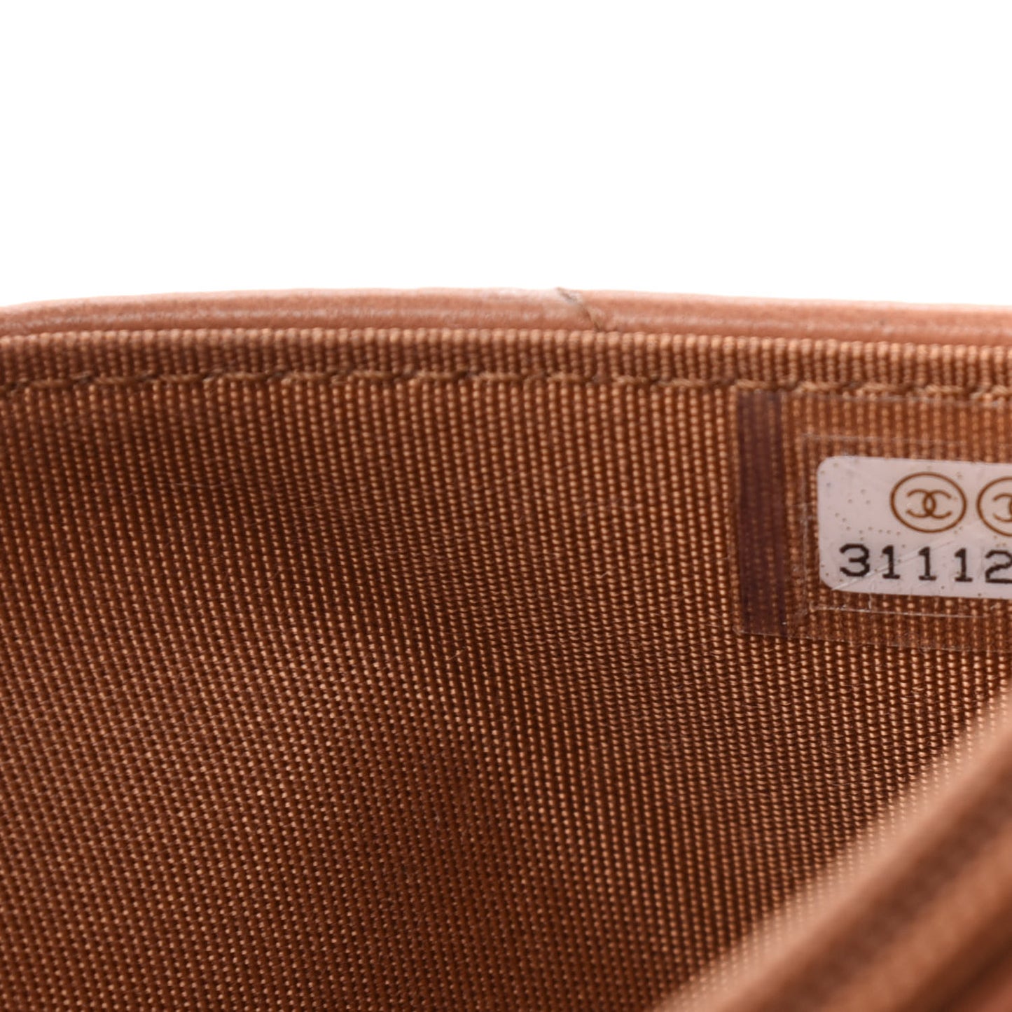 Lambskin Quilted 19 Wallet On Chain WOC Brown