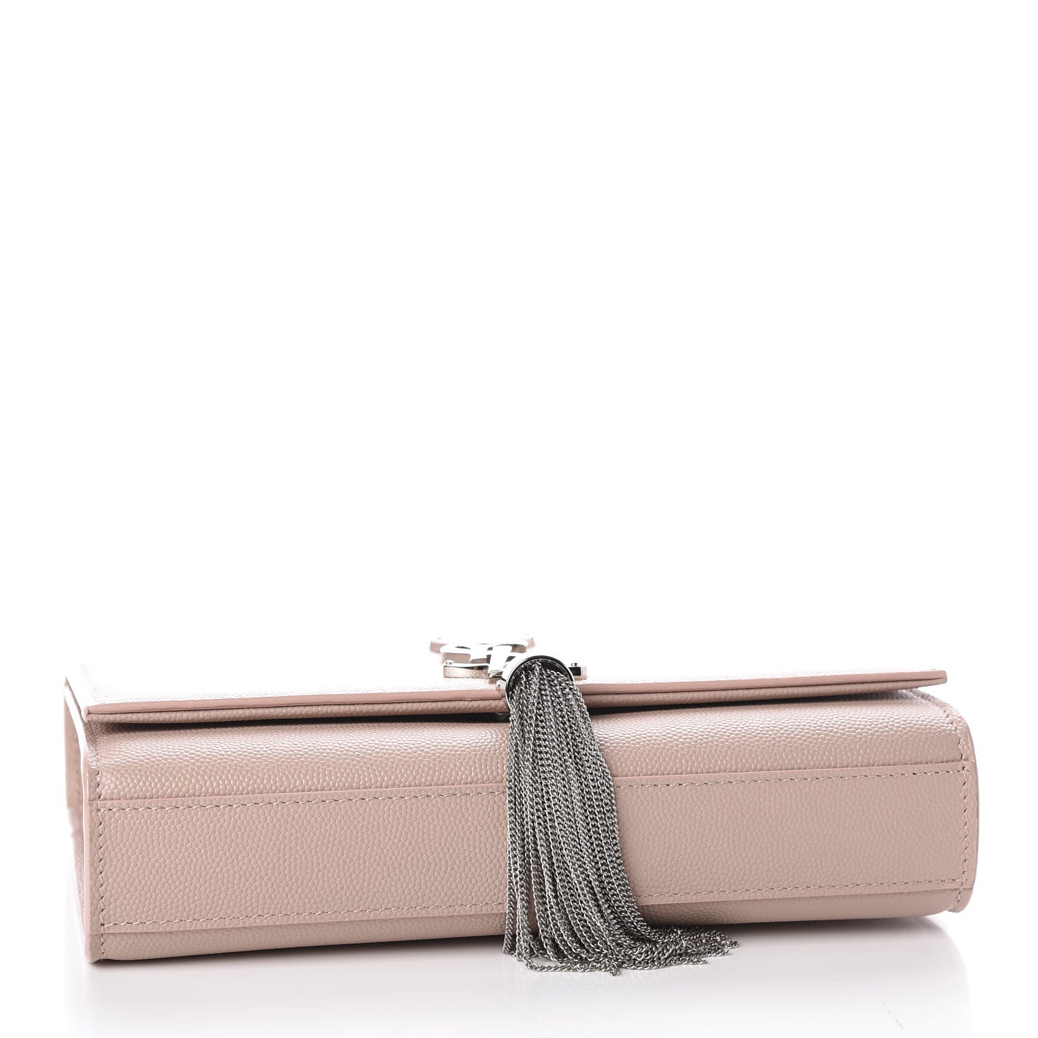Saint Laurent Grain De Poudre Small Classic Monogram Kate Tassel Satchel Pale Blush 3 of 8