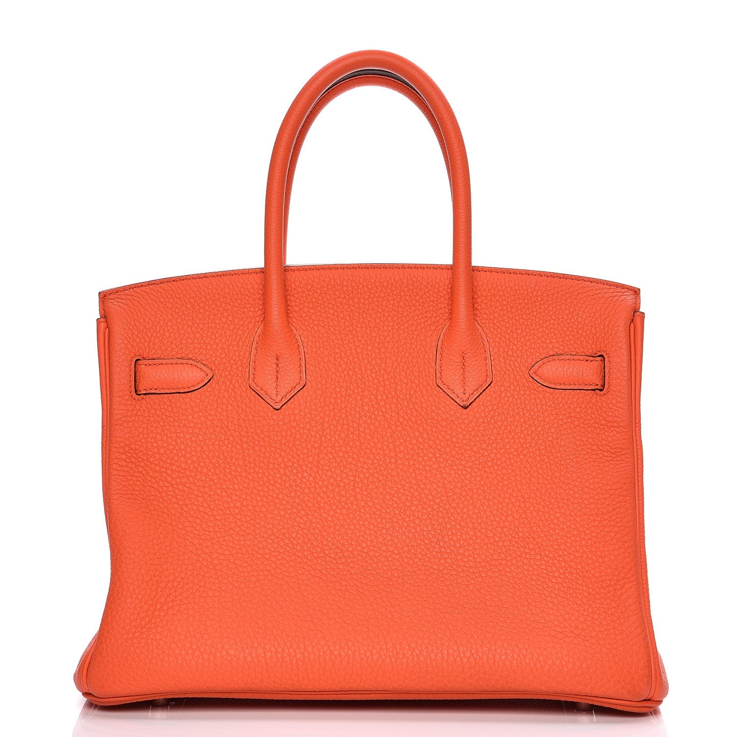Hermes Taurillon Clemence Birkin 30 Orange Poppy 4 of 33