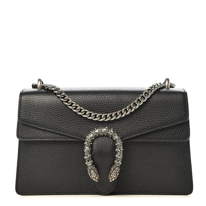 Gucci Pebbled Calfskin Small Dionysus Shoulder Bag Black 1 of 14