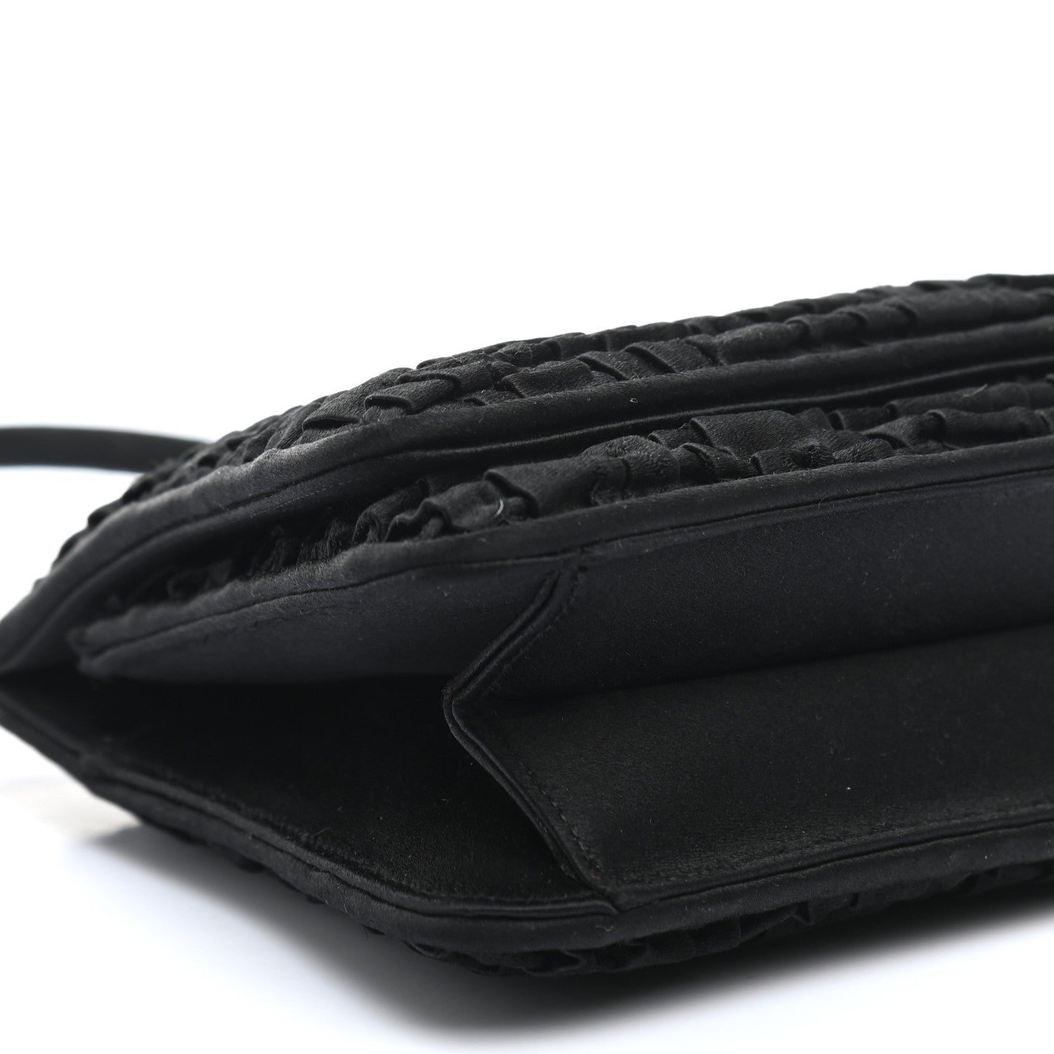 Judith Leiber Swarovski Crystal Satin Evening Bag Black 6 of 7