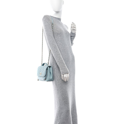 Chanel Caviar Quilted Medium Business Affinity Flap Light Blue 2 of 12