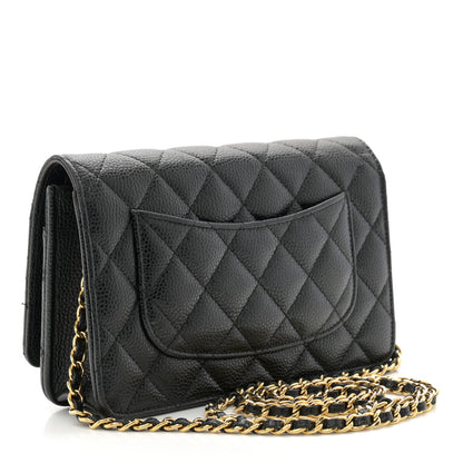 Chanel Caviar Quilted Wallet on Chain WOC Black 3 of 11