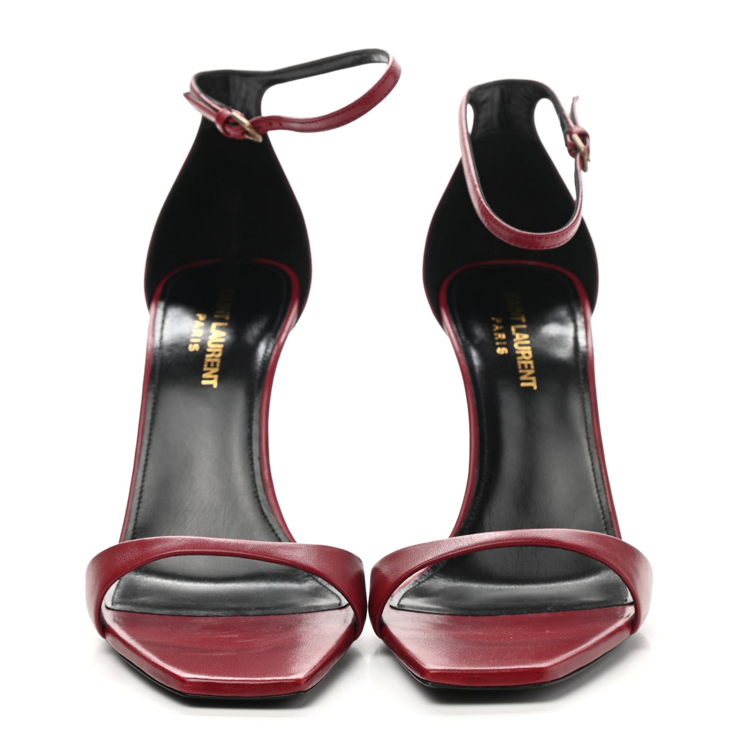 Smooth Calfskin Bea 90 Ankle Strap Sandals 38.5 Opyum Red