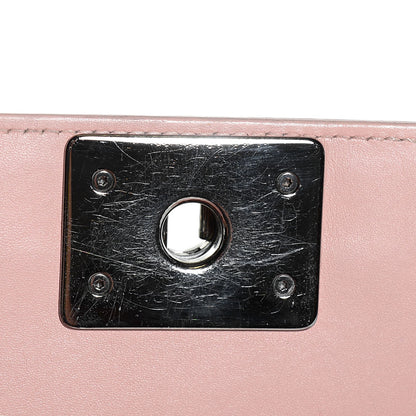 Chanel Patent Chevron New Medium Boy Flap Light Pink 6 of 11