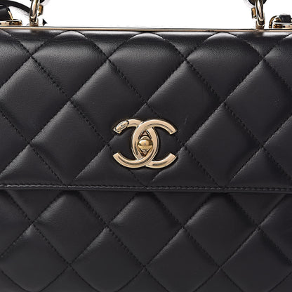 Chanel Lambskin Quilted Small Trendy CC Dual Handle Flap Bag Black 13 of 13