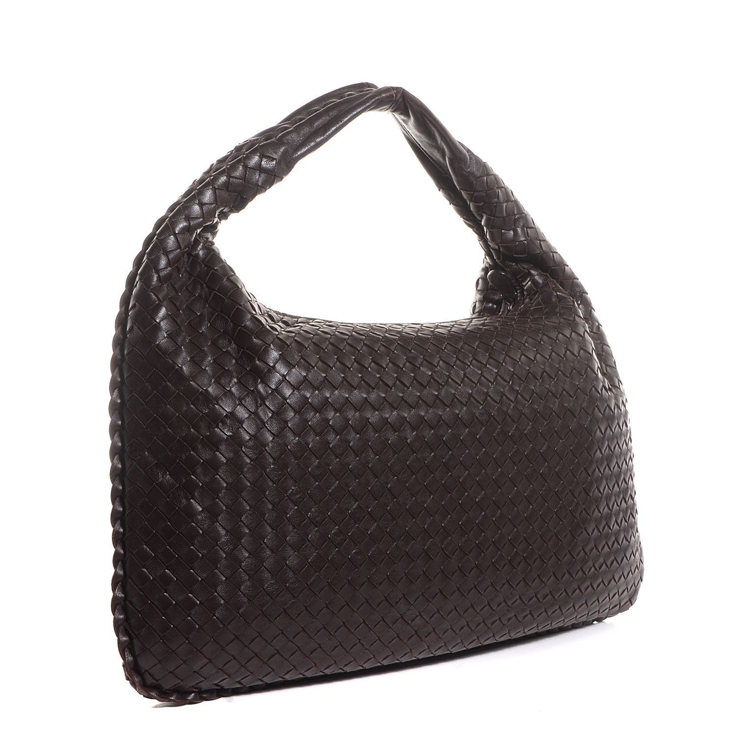 Bottega Veneta Nappa Intrecciato Large Veneta Hobo Ebano 3 of 8