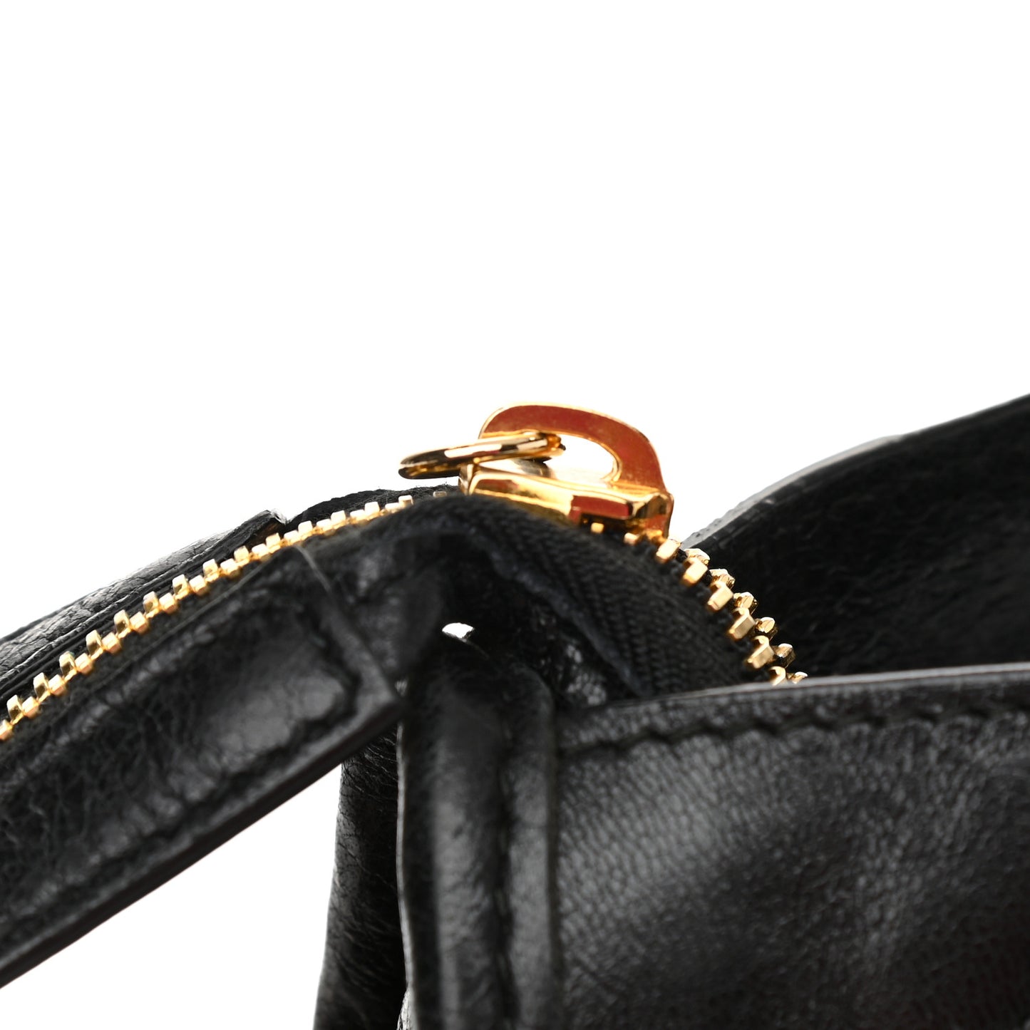 Agneau Classic Gold Hardware Mini City Black