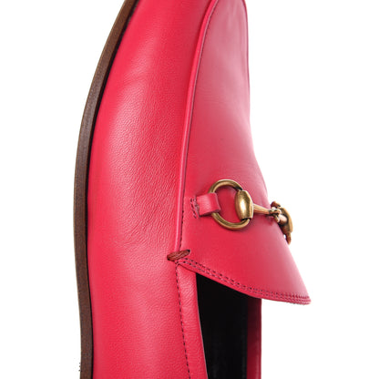 Gucci Lambskin Womens Brixton Horsebit Loafers 39 Hot Pink 10 of 12