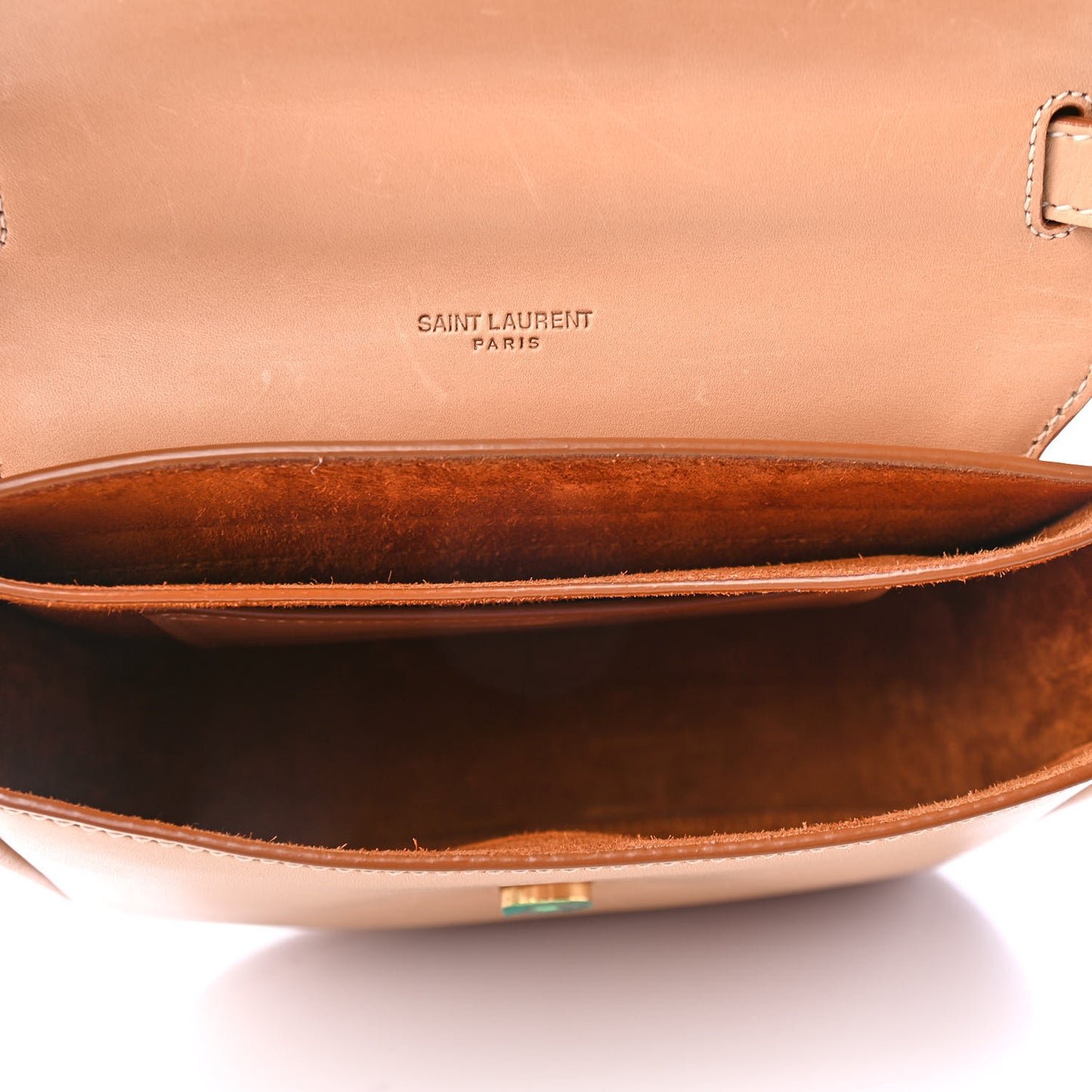 Smooth Calfskin Cotton Canvas Small Kaia Satchel Natural Beige