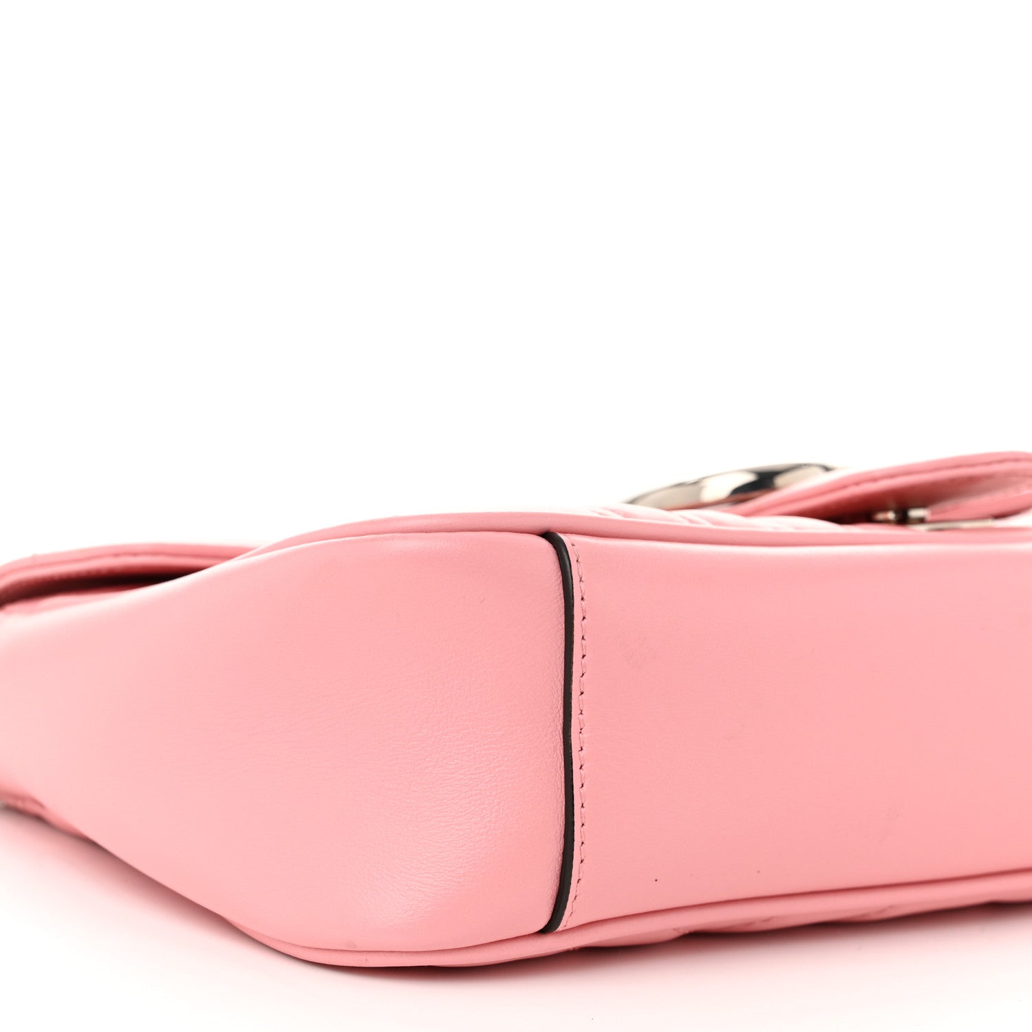 Gucci Calfskin Matelasse Medium GG Marmont Shoulder Bag Wild Rose 9 of 10