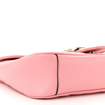 Gucci Calfskin Matelasse Medium GG Marmont Shoulder Bag Wild Rose 9 of 10