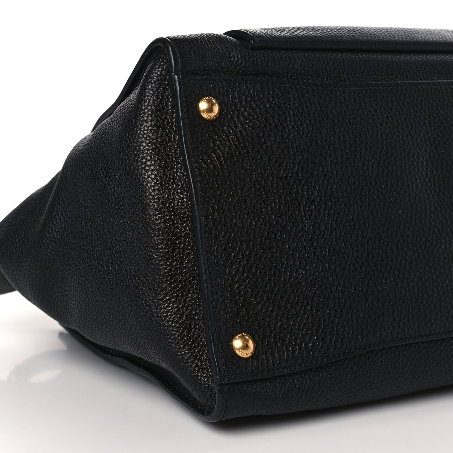 Vitello Daino Shopping Tote Black