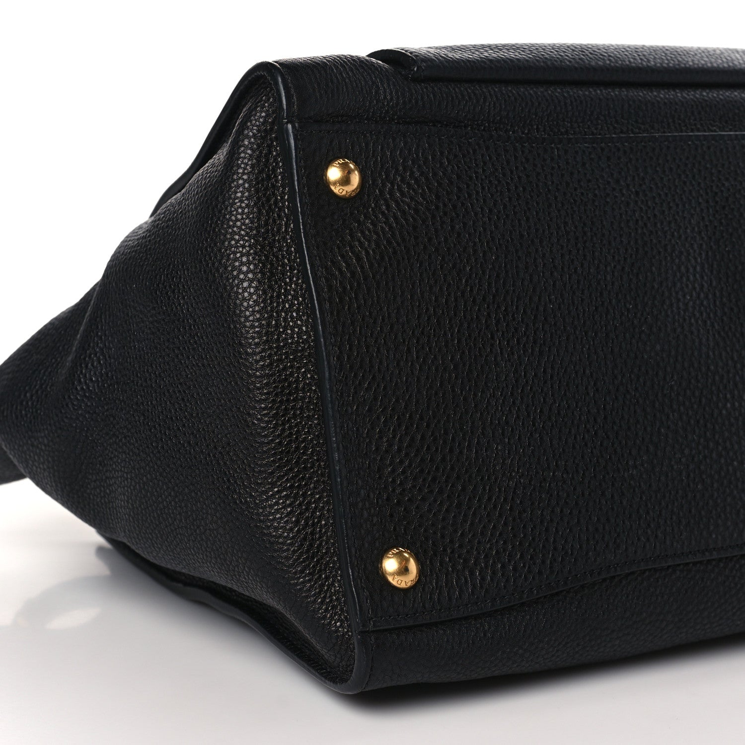 Prada Vitello Daino Shopping Tote Black 7 of 8