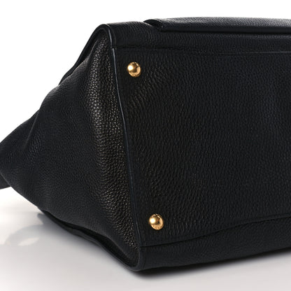Prada Vitello Daino Shopping Tote Black 7 of 8