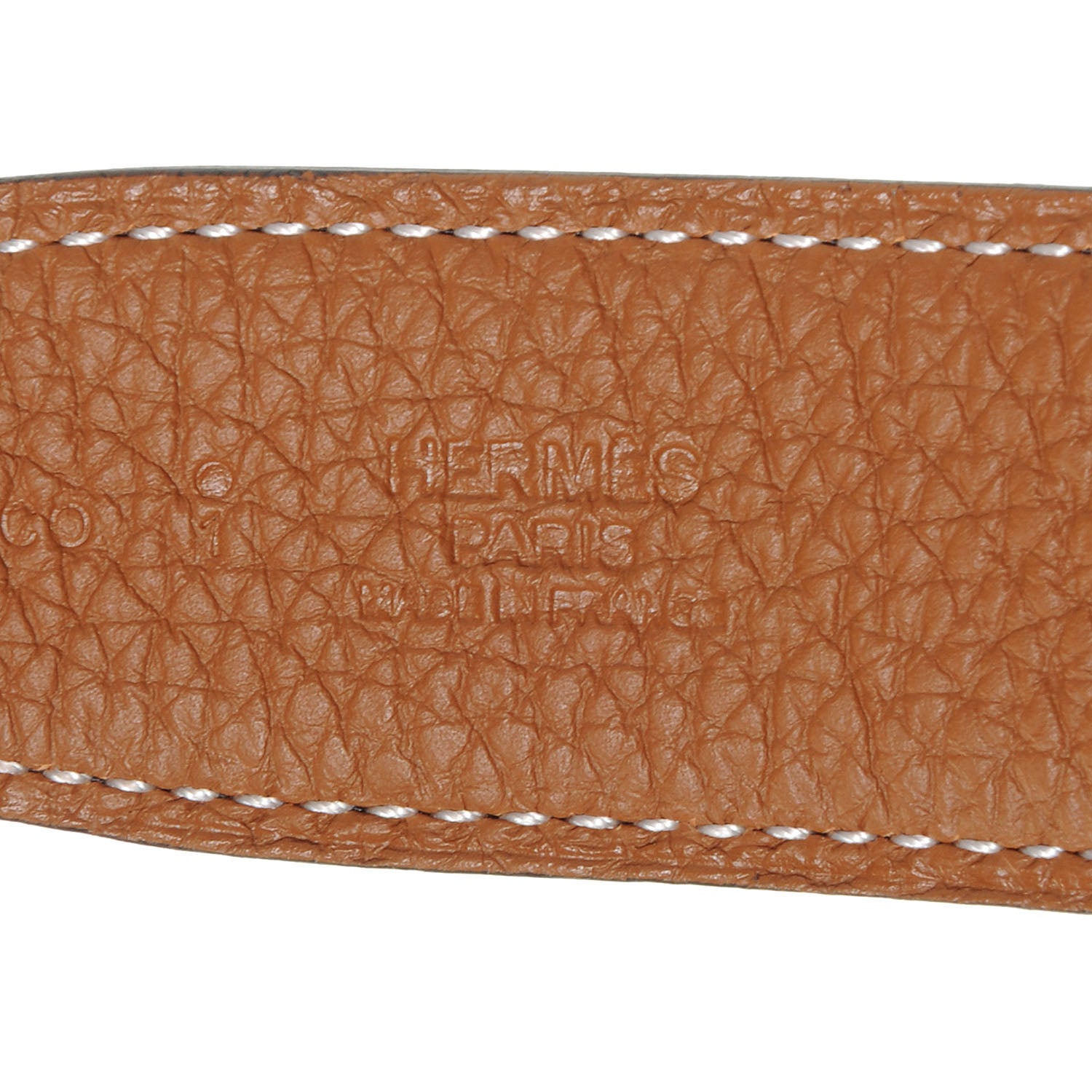 Hermes Togo and Box Reversible Constance 32mm H Belt 90 Gold Noir 5 of 7