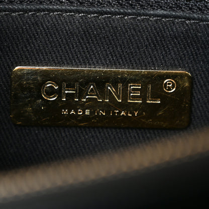 Chanel Caviar Diamond Stitched Small Top Handle Flap Black 6 of 10