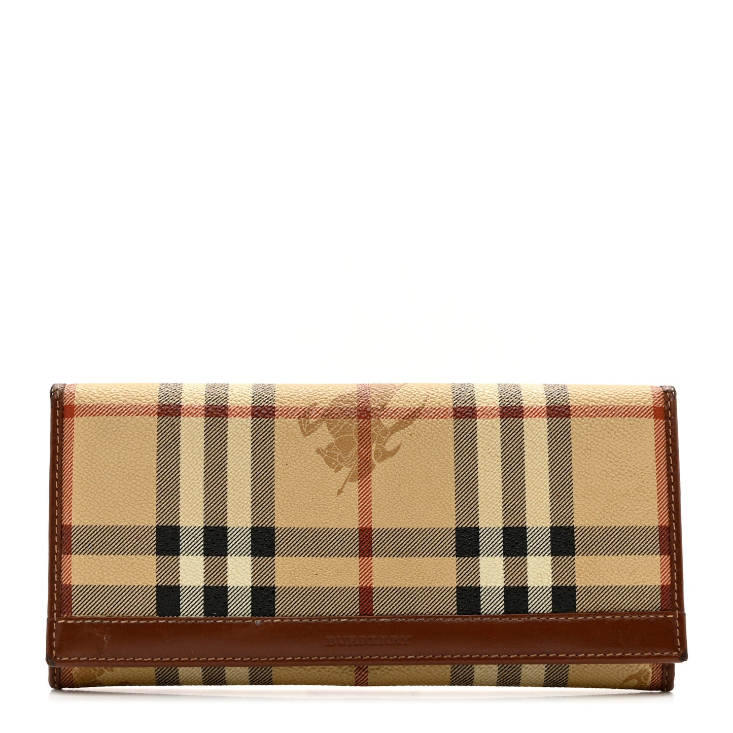 Haymarket Check Continental Wallet Brown