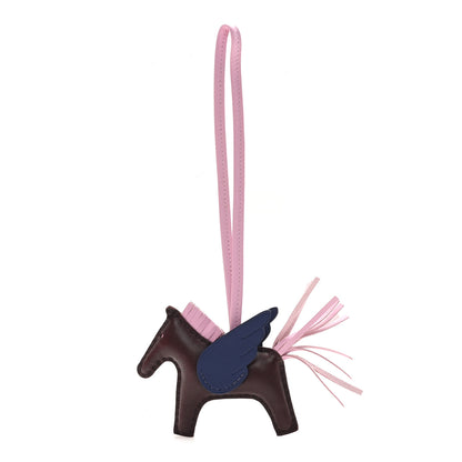 Hermes Milo Lambskin Grigri Rodeo Pegase Horse Bag Charm PM Rouge Sellier Mauve Sylvestre Bleu Saphir 1 of 5