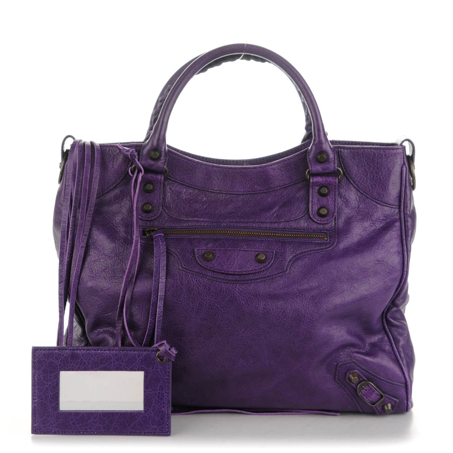 Agneau Classic Hardware Velo Dark Violet