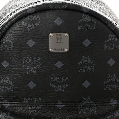 MCM Visetos Small Side Stud Stark Backpack Black 8 of 11