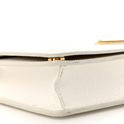 Prada Saffiano Cuir Chain Wallet White 9 of 12