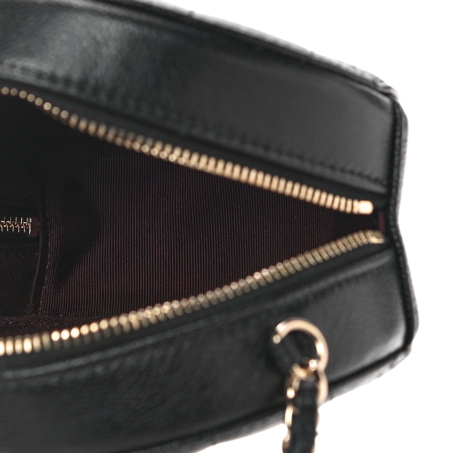 Chanel Caviar Quilted Round Clutch With Chain Black 5 of 10