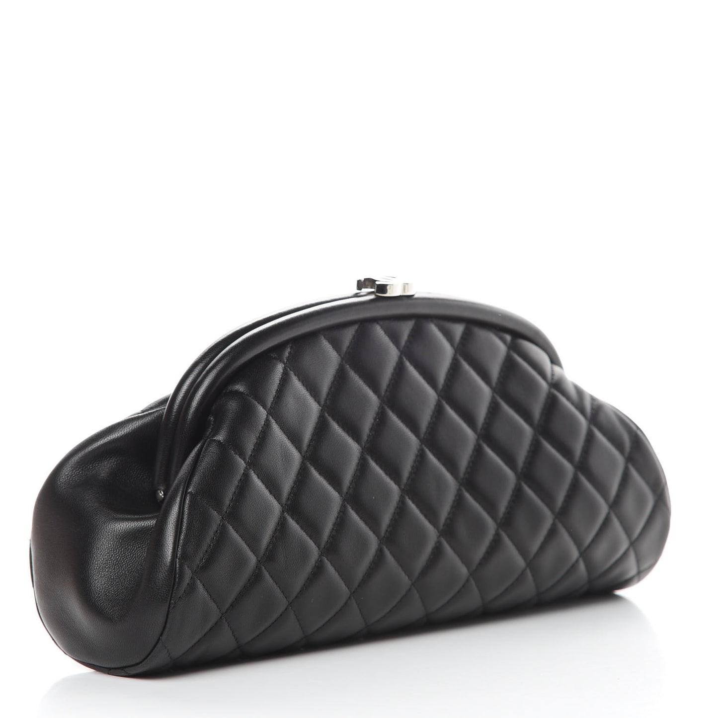 Lambskin Quilted Timeless Clutch Black