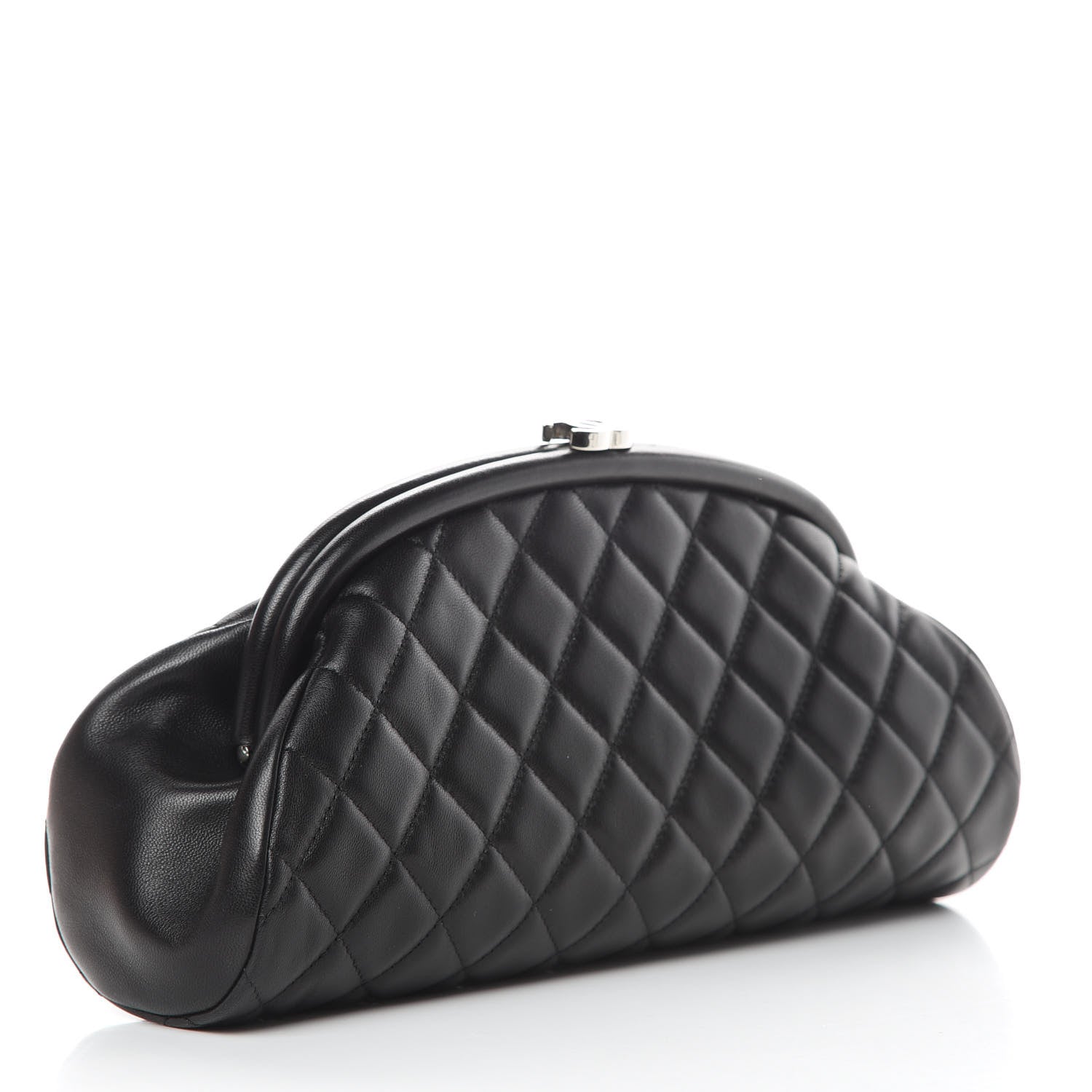 Chanel Lambskin Quilted Timeless Clutch Black 3 of 8
