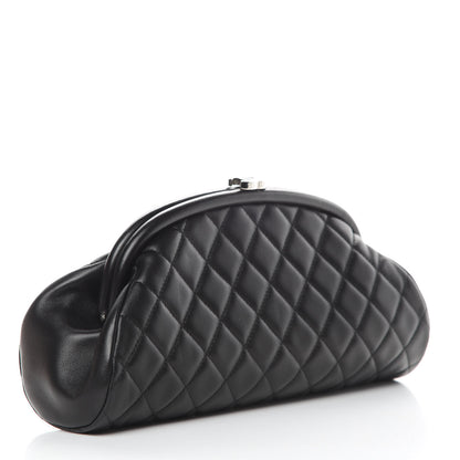 Chanel Lambskin Quilted Timeless Clutch Black 3 of 8